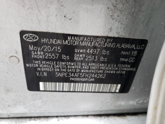 Photo 9 VIN: 5NPE34AF5FH244262 - HYUNDAI SONATA SPO 