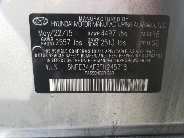 Photo 11 VIN: 5NPE34AF5FH245718 - HYUNDAI SONATA 