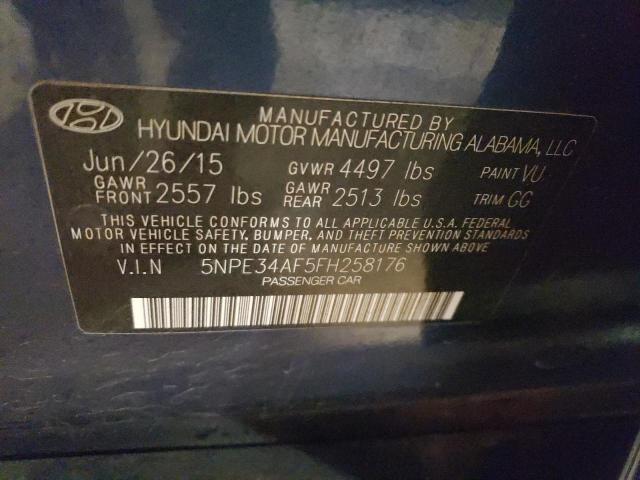 Photo 11 VIN: 5NPE34AF5FH258176 - HYUNDAI SONATA 