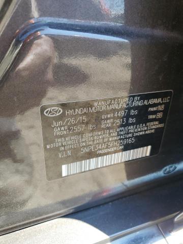 Photo 12 VIN: 5NPE34AF5FH259165 - HYUNDAI SONATA SPO 