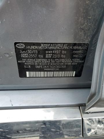 Photo 12 VIN: 5NPE34AF5GH260768 - HYUNDAI SONATA 