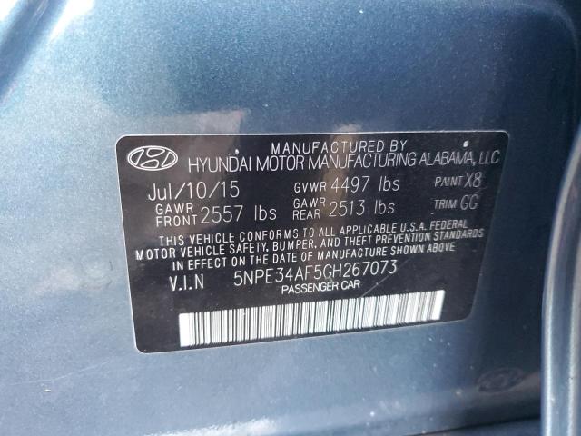 Photo 9 VIN: 5NPE34AF5GH267073 - HYUNDAI SONATA SPO 