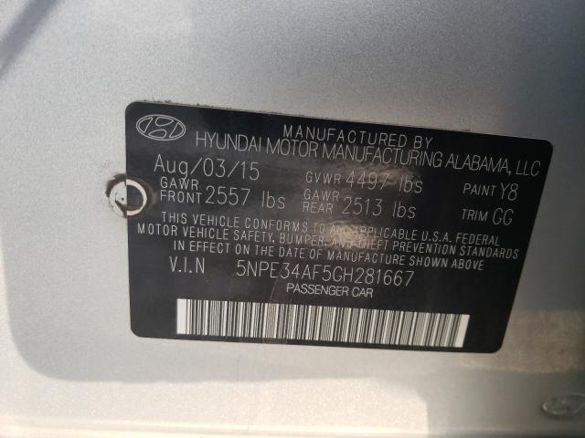 Photo 9 VIN: 5NPE34AF5GH281667 - HYUNDAI SONATA SPO 