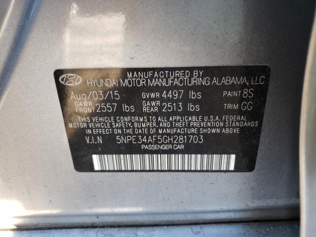 Photo 9 VIN: 5NPE34AF5GH281703 - HYUNDAI SONATA SPO 