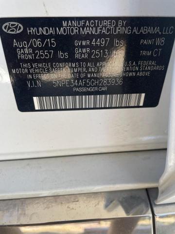 Photo 9 VIN: 5NPE34AF5GH283936 - HYUNDAI SONATA SPO 