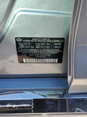 Photo 12 VIN: 5NPE34AF5GH294158 - HYUNDAI SONATA SPO 