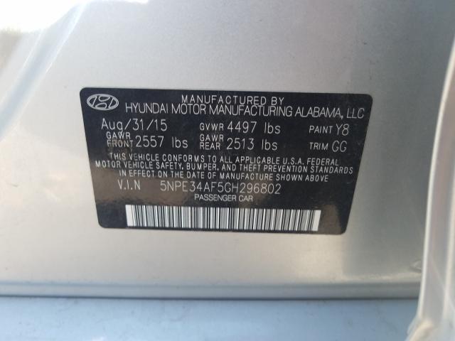 Photo 9 VIN: 5NPE34AF5GH296802 - HYUNDAI SONATA SPO 