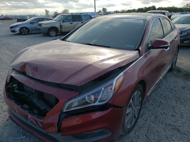 Photo 1 VIN: 5NPE34AF5GH317342 - HYUNDAI SONATA SPO 