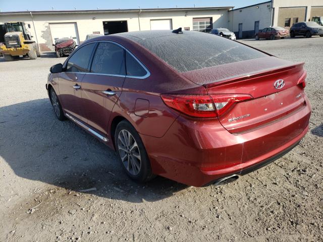 Photo 2 VIN: 5NPE34AF5GH317342 - HYUNDAI SONATA SPO 