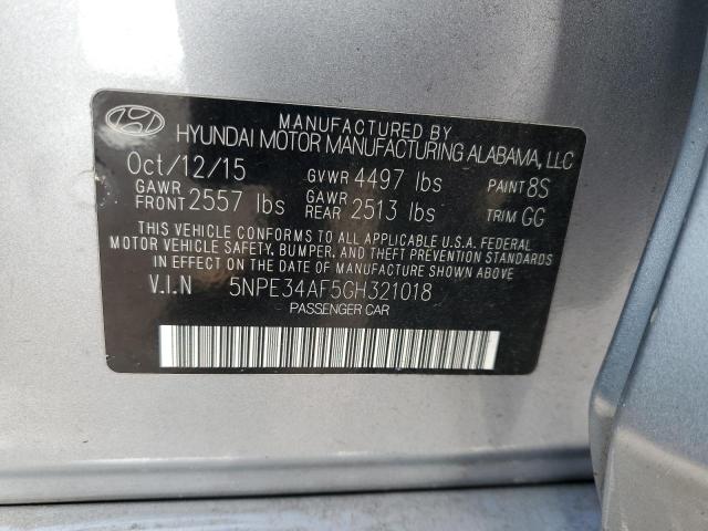 Photo 11 VIN: 5NPE34AF5GH321018 - HYUNDAI SONATA SPO 
