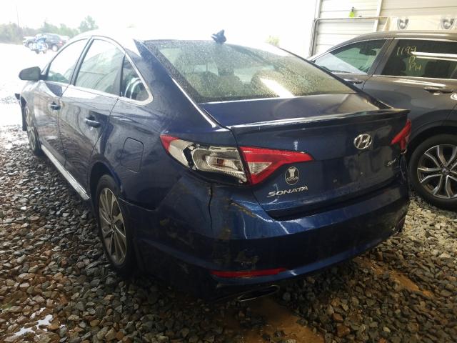 Photo 2 VIN: 5NPE34AF5GH325831 - HYUNDAI SONATA SPO 