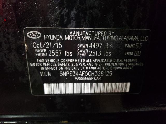 Photo 9 VIN: 5NPE34AF5GH328129 - HYUNDAI SONATA 