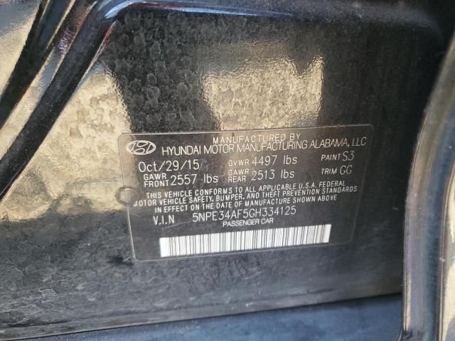 Photo 9 VIN: 5NPE34AF5GH334125 - HYUNDAI SONATA SPO 