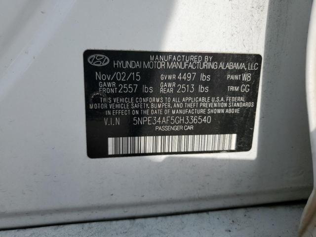 Photo 11 VIN: 5NPE34AF5GH336540 - HYUNDAI SONATA SPO 