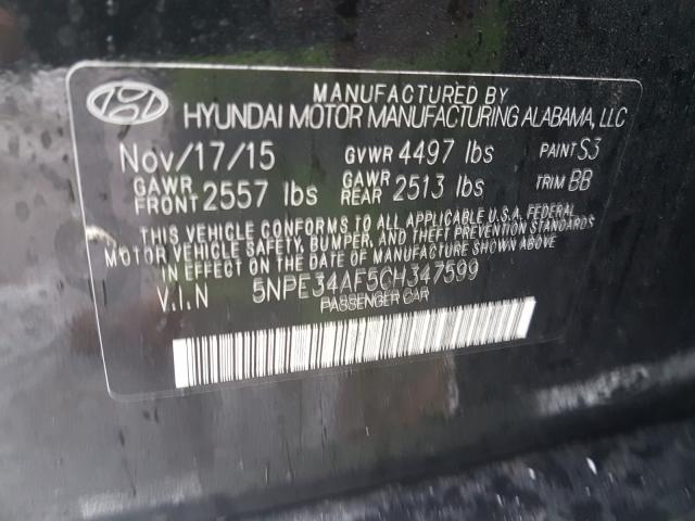 Photo 9 VIN: 5NPE34AF5GH347599 - HYUNDAI SONATA SPO 