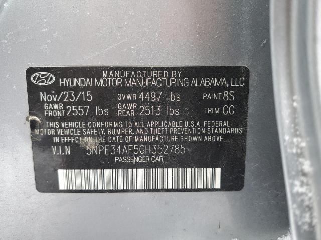 Photo 12 VIN: 5NPE34AF5GH352785 - HYUNDAI SONATA SPO 