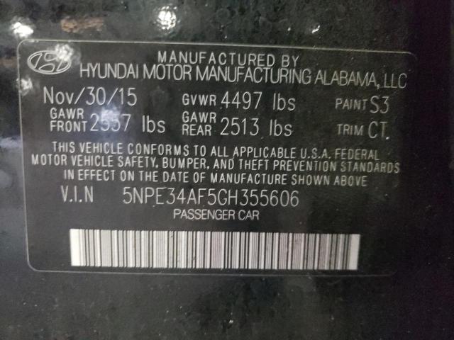 Photo 11 VIN: 5NPE34AF5GH355606 - HYUNDAI SONATA SPO 