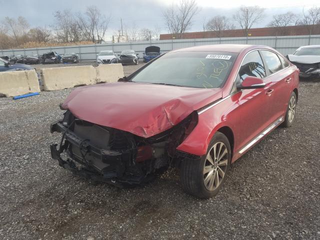 Photo 1 VIN: 5NPE34AF5GH391814 - HYUNDAI SONATA SPO 