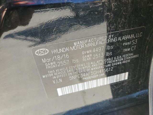 Photo 11 VIN: 5NPE34AF5GH415612 - HYUNDAI SONATA 