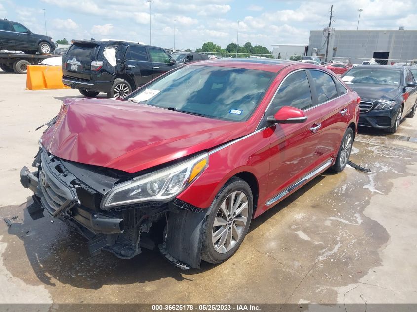 Photo 1 VIN: 5NPE34AF5GH418008 - HYUNDAI SONATA 