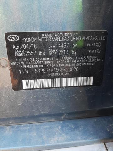 Photo 11 VIN: 5NPE34AF5GH420020 - HYUNDAI SONATA SPO 