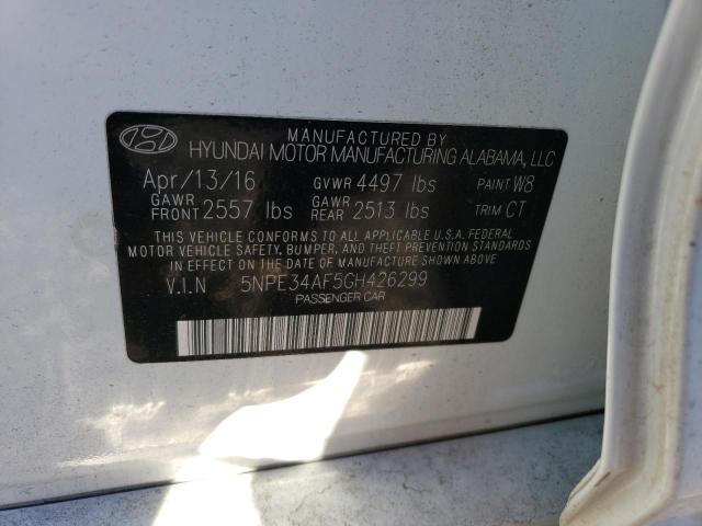 Photo 11 VIN: 5NPE34AF5GH426299 - HYUNDAI SONATA SPO 