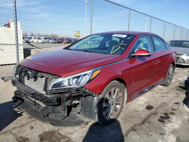 Photo 1 VIN: 5NPE34AF5GH431566 - HYUNDAI SONATA SPO 