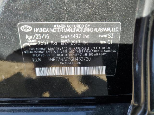 Photo 9 VIN: 5NPE34AF5GH432720 - HYUNDAI SONATA SPO 