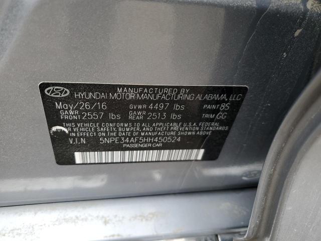 Photo 11 VIN: 5NPE34AF5HH450524 - HYUNDAI SONATA 