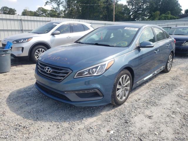 Photo 1 VIN: 5NPE34AF5HH460874 - HYUNDAI SONATA SPO 