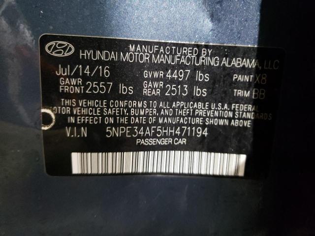 Photo 9 VIN: 5NPE34AF5HH471194 - HYUNDAI SONATA SPO 