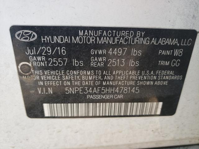 Photo 9 VIN: 5NPE34AF5HH478145 - HYUNDAI SONATA SPO 