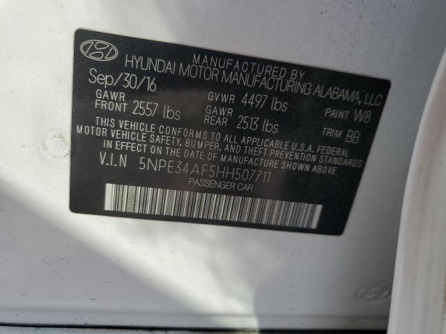 Photo 11 VIN: 5NPE34AF5HH507711 - HYUNDAI SONATA 