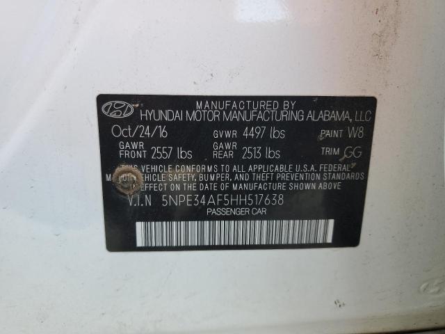 Photo 11 VIN: 5NPE34AF5HH517638 - HYUNDAI SONATA SPO 