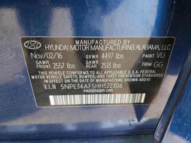 Photo 11 VIN: 5NPE34AF5HH522306 - HYUNDAI SONATA SPO 