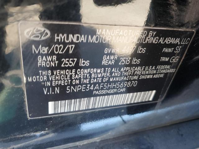 Photo 11 VIN: 5NPE34AF5HH569870 - HYUNDAI SONATA SPO 