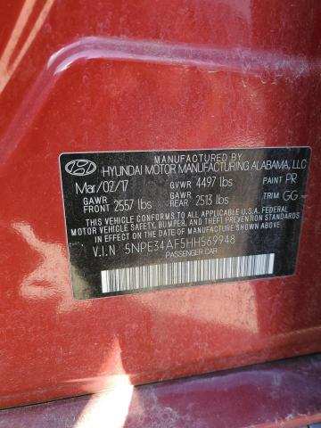 Photo 11 VIN: 5NPE34AF5HH569948 - HYUNDAI SONATA 