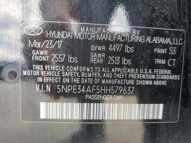 Photo 11 VIN: 5NPE34AF5HH579637 - HYUNDAI SONATA SPO 