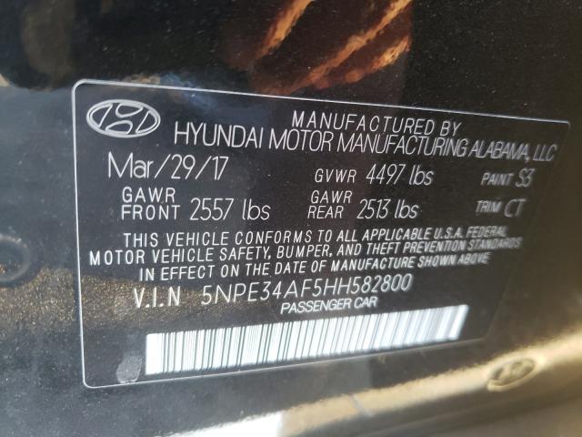 Photo 9 VIN: 5NPE34AF5HH582800 - HYUNDAI SONATA SPO 