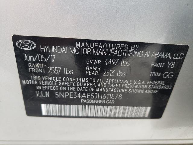 Photo 9 VIN: 5NPE34AF5JH611878 - HYUNDAI SONATA SPO 