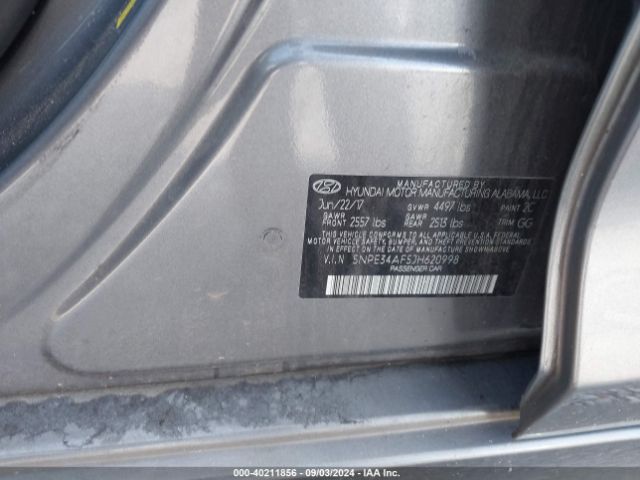 Photo 8 VIN: 5NPE34AF5JH620998 - HYUNDAI SONATA 