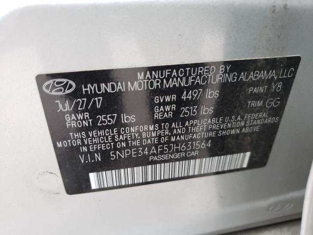 Photo 9 VIN: 5NPE34AF5JH631564 - HYUNDAI SONATA 