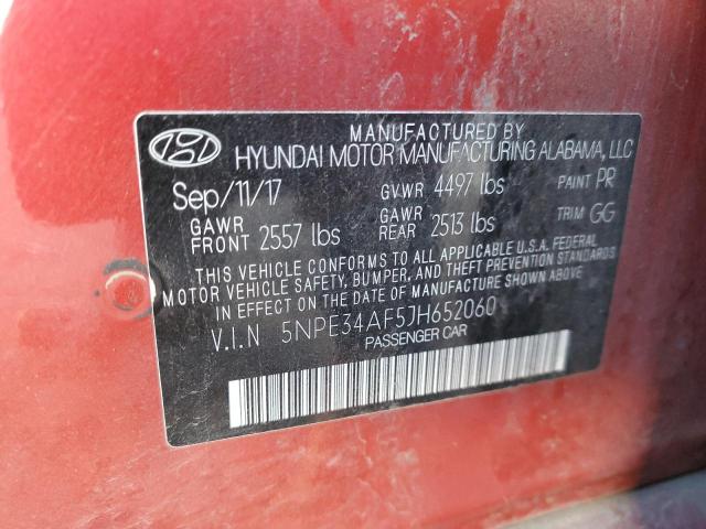 Photo 11 VIN: 5NPE34AF5JH652060 - HYUNDAI SONATA 