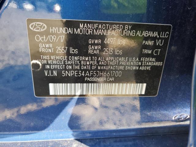 Photo 11 VIN: 5NPE34AF5JH661700 - HYUNDAI SONATA SPO 