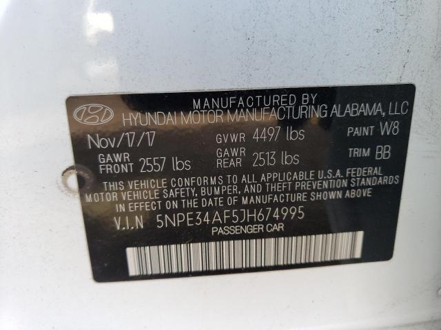 Photo 9 VIN: 5NPE34AF5JH674995 - HYUNDAI SONATA SPO 