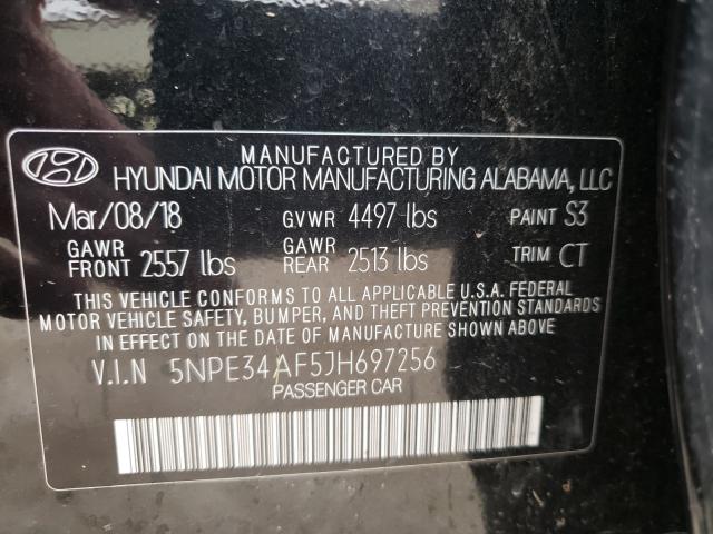 Photo 9 VIN: 5NPE34AF5JH697256 - HYUNDAI SONATA SPO 