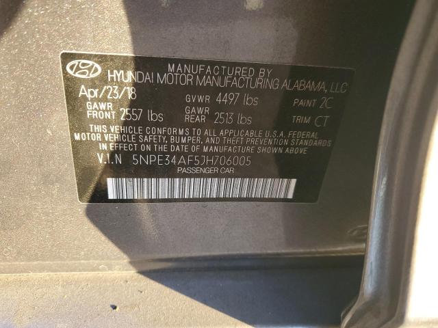 Photo 11 VIN: 5NPE34AF5JH706005 - HYUNDAI SONATA SPO 