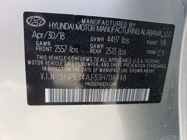 Photo 9 VIN: 5NPE34AF5JH708448 - HYUNDAI SONATA SPO 