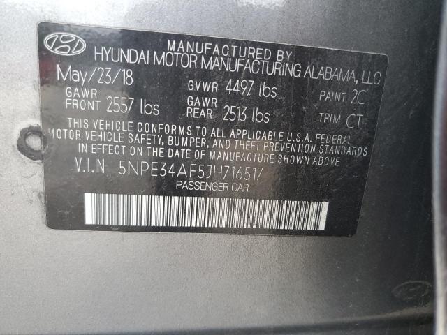 Photo 12 VIN: 5NPE34AF5JH716517 - HYUNDAI SONATA SPO 