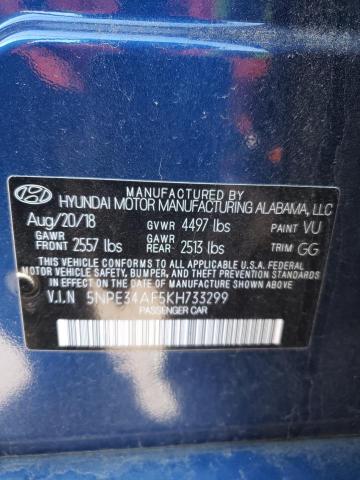 Photo 11 VIN: 5NPE34AF5KH733299 - HYUNDAI SONATA 